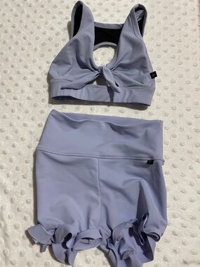 Lilac Tie-Front Dance Set